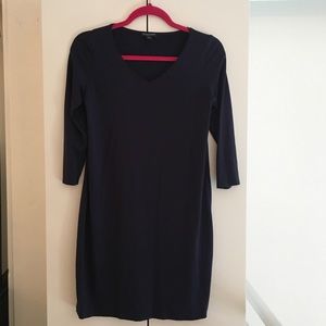 Navy blue Eileen Fisher shift dress